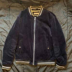 ZARA Man Lost Islands Corduroy Bomber Jacket